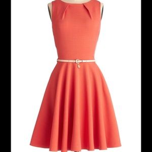Closet London A-Line Coral Dress Size 8 UK/4 US.